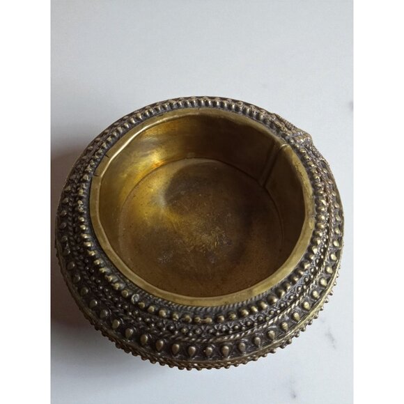 Antique African Omani Bronze Anklet Ashtray Decorative Dish - Picture 6 of 11